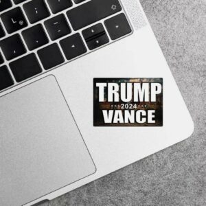 Trump Vance 2024 Sticker Decal Vote MAGA Fight President USA Flag Brandon Shot2