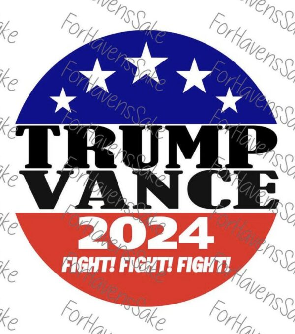 Trump Vance 2024 Sticker Trump for President 2024