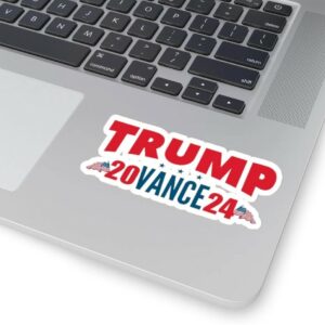 Trump Vance 2024 Sticker, USA Flag, Trump Vance Sticker, Trump 2024 Sticker, JD Vance Sticker, Vance VP, 2024 Election Vice President 20242