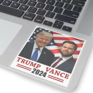 Trump Vance 2024 Sticker USA Flag Trump Vance Sticker Trump 2024 Sticker JD Vance Sticker Vance VP 2024 Election Vice President Picked3