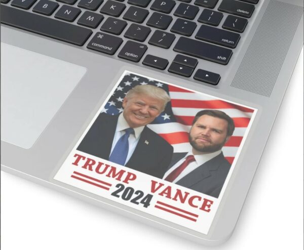 Trump Vance 2024 Sticker USA Flag Trump Vance Sticker Trump 2024 Sticker JD Vance Sticker Vance VP 2024 Election Vice President Picked3