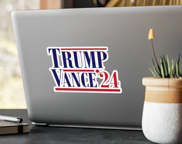 Trump Vance 2024 Sticker, Vice President JD Vance Sticker, VP Vance 24 Sticker, Trump Fight, Republican Sticker.