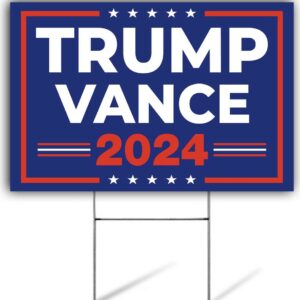 Trump Vance 2024 Yard Sign, Trump Vance Lawn Sign