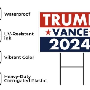 Trump Vance 2024 Yard Sign Us