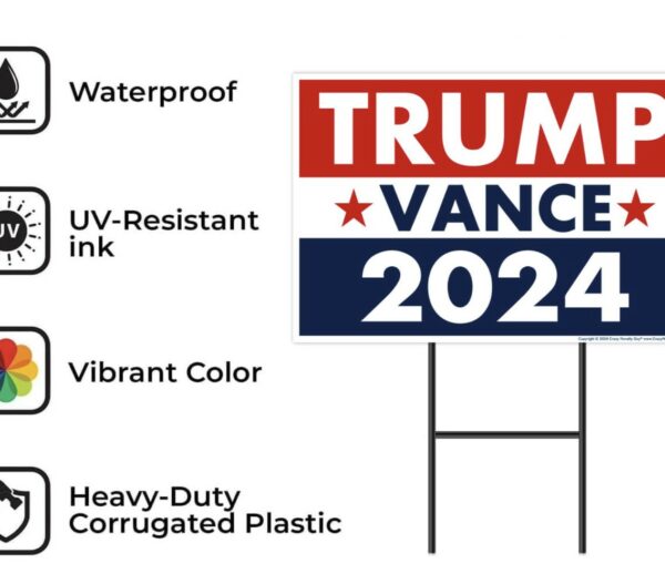 Trump Vance 2024 Yard Sign Us