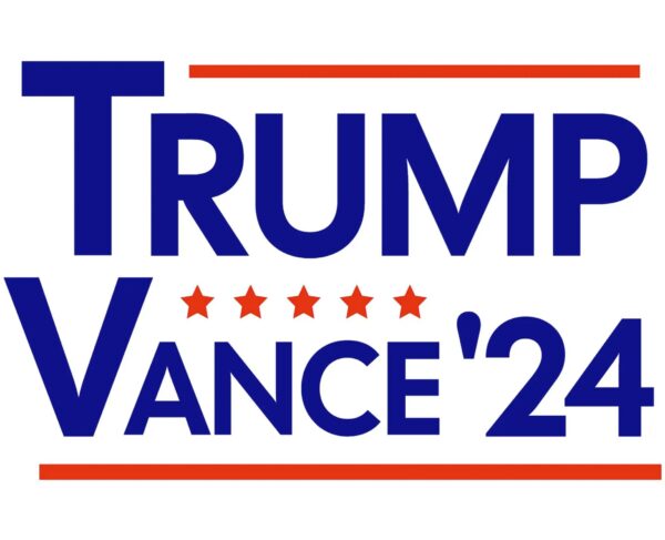 Trump Vance 24 Red White and Blue Political Election Yard signs