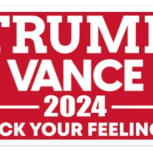 Trump Vance Bumper Sticker, Trump Vance Sticker, Trump Vance 2024 Car Decal, Trump Bumper Sticker, Red Trump Vance Sticker, Trump Vance 20241