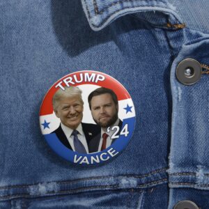 Trump Vance Election Campaign Pin Buttons