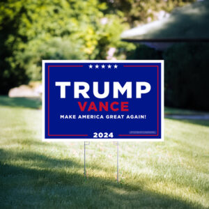 Trump Vance Logo Yard Sign us