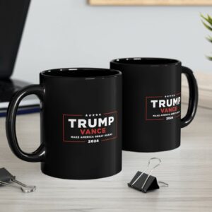 Trump Vance MAGA Black Mugs