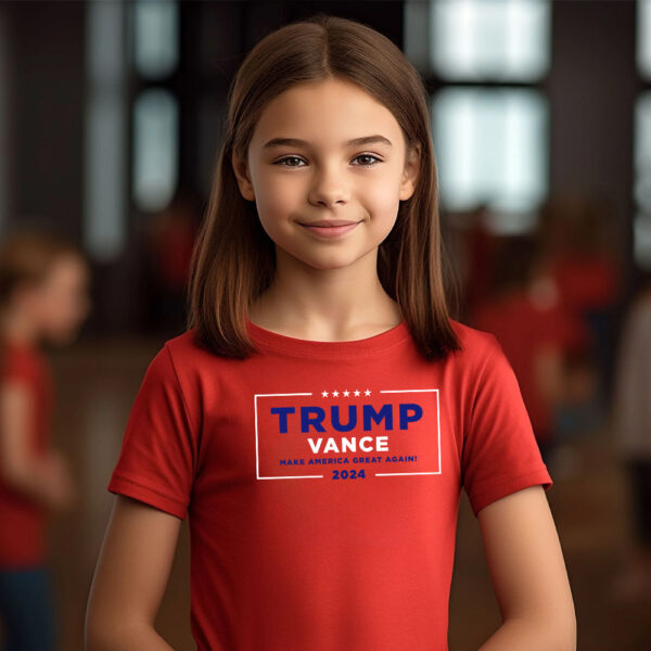 Trump Vance Make America Great Again Red Youth Shirts