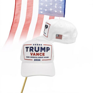 Trump-Vance Make America Great Again White Hat Cap