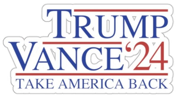 Trump Vance Merch Trump Vance 2024 Trump Vance Sticker Merch for Trump Vance Supporter Kiss-Cut Stickers1