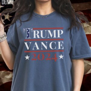 Trump Vance Presidential Candidates 2024 TShirt for Conservative Voters