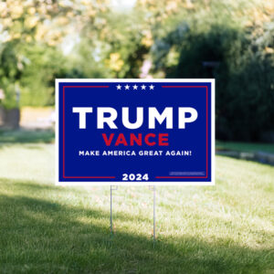 Trump Vance Rally Signs