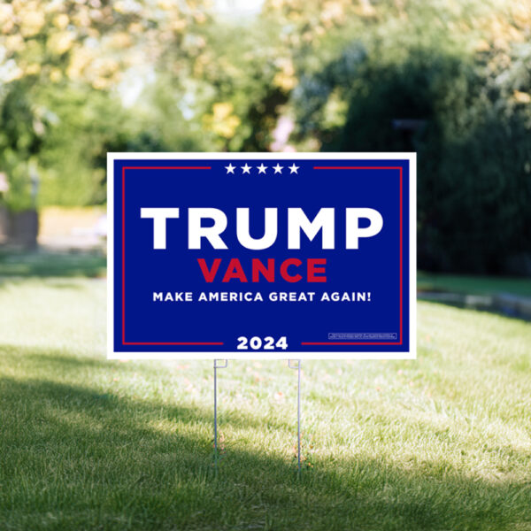 Trump Vance Rally Signs