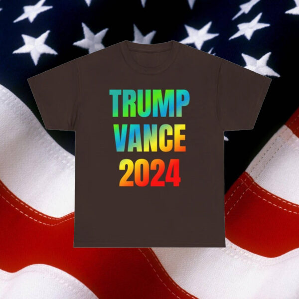 Trump and JD Vance 2024 VP pick Winning Ticket t shirt Vote Republican MAGA tee Vibrant fun graphic rainbow colors stylish patriotic shirt2