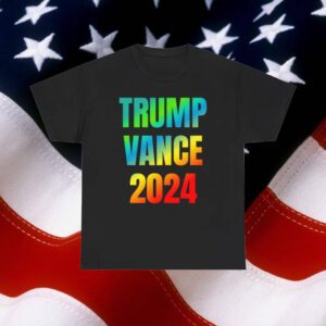 Trump and JD Vance 2024 VP pick Winning Ticket t shirt Vote Republican MAGA tee Vibrant fun graphic rainbow colors stylish patriotic shirt3