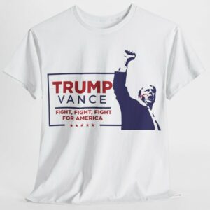 TrumpVance Unisex Heavy Cotton Tee election shirt Trump supporter vote Trump maga shirt republican shirt conservative shirt1