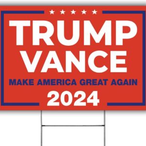 trump Vance 2024 Yard Sign