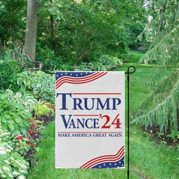 Official Donald Trump & J.D. Vance 2024 Garden Flag1