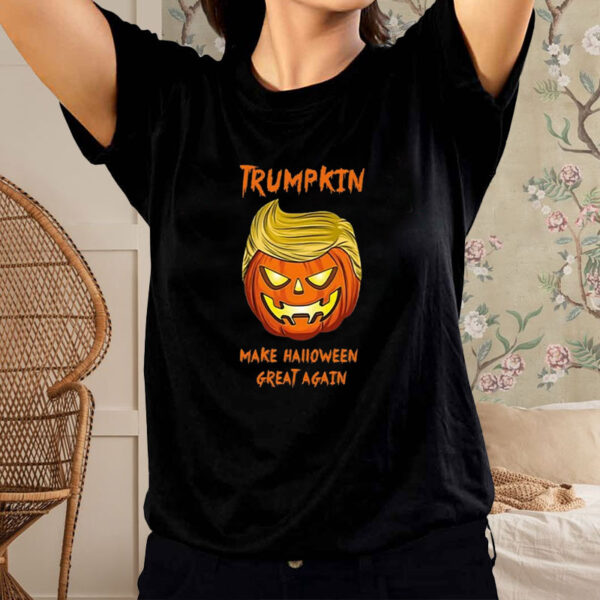 Official Halloween Trumpkin T-Shirt, President Donald Trump 2024 Shirt2