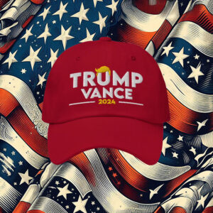 Official TRUMP VANCE 2024 Campaign Hat, Donald Trump Embroidered Dad Hat2