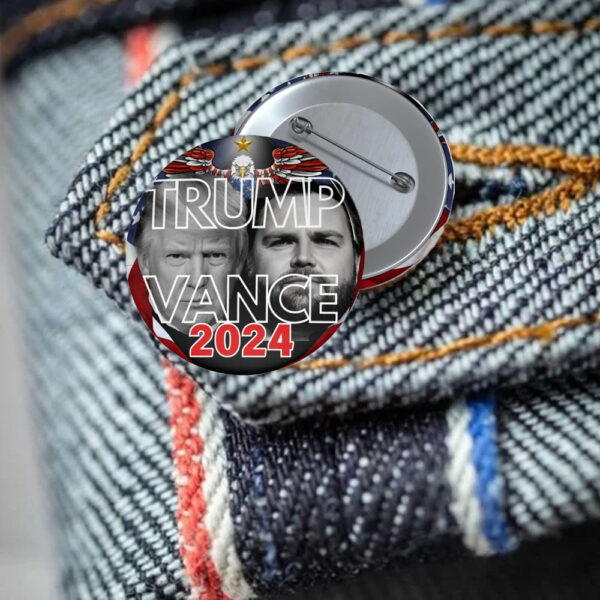 Official Trump Vance 2024 Campaign Pin Button2