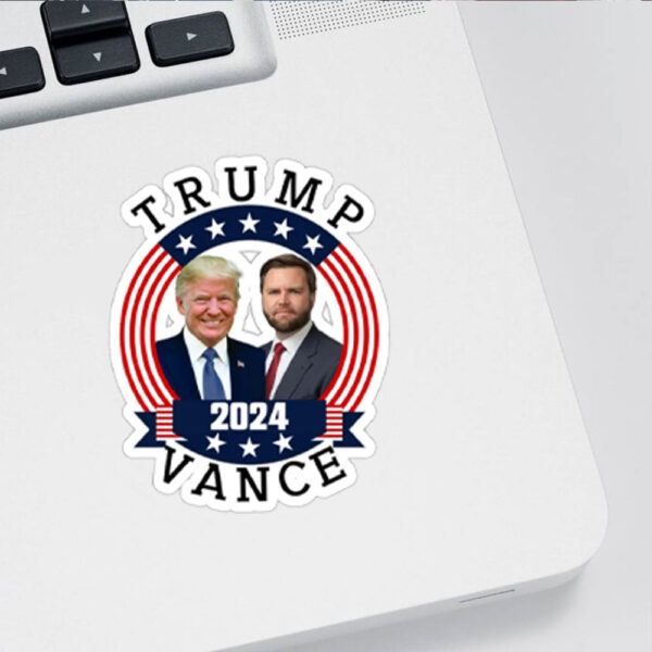 Official Trump Vance 2024, TRUMP shooting sticker2