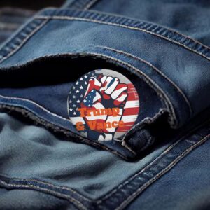 Official Trump & Vance Custom Pin Buttons