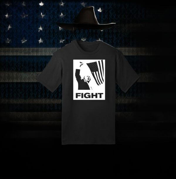 Trump Fight Black T-Shirt