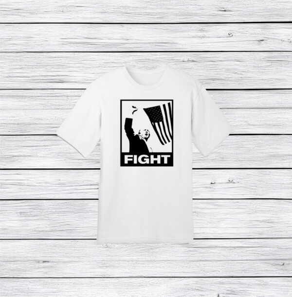 Trump Fight White T-Shirt