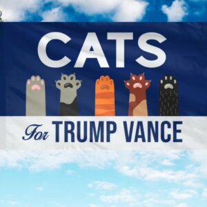 Cats For Trump Vance Flag, Trump Vance Flag, Trump For President, Republican Flag, USA President Election 2024 Flag