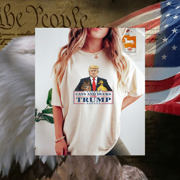 Cats and Ducks for Trump Shirt, Donald Trump 2024 T-Shirt