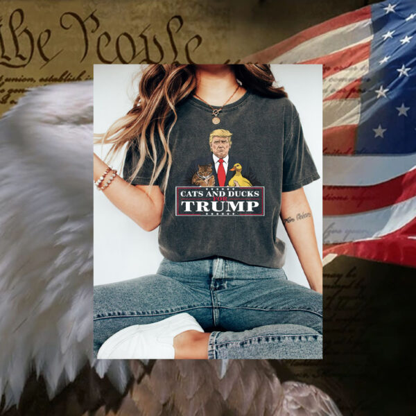 Cats and Ducks for Trump Shirt, Donald Trump 2024 T-Shirts