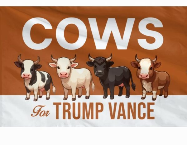 Cows For Trump Vance Flag, Trump Vance Kennedy Flag, Trump For President, Republican Flag, USA President Election 2024 Flag1