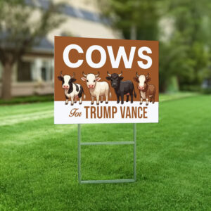 Cows For Trump Vance Yard Sign, Trump Vance Yard Sign, Republican Garden Sign, President Election 2024