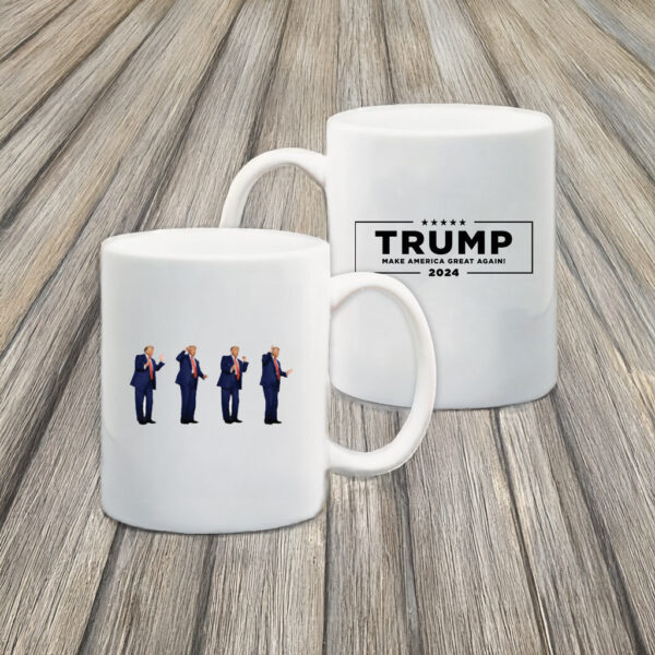 Dancing Trump White Coffee Mug US