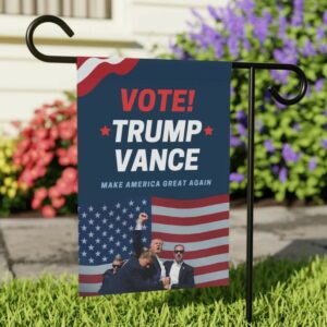 Donald Trump & J.D. Vance 2024 Garden Flag, Trump 2024 Flag, MAGA Garden Flag, Make America Great Again Flag, Trump Vance Outdoor Flag