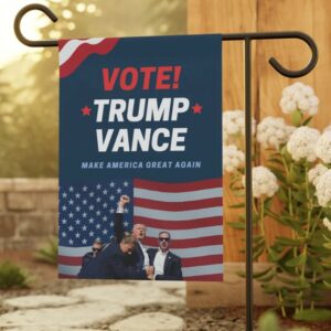 Donald Trump & J.D. Vance 2024 Garden Flag, Trump 2024 Flag, MAGA Garden Flag, Make America Great Again Flag, Trump Vance Outdoor Flag2