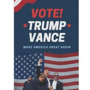 Donald Trump & J.D. Vance 2024 Garden Flag, Trump 2024 Flag, MAGA Garden Flag, Make America Great Again Flag, Trump Vance Outdoor Flag3