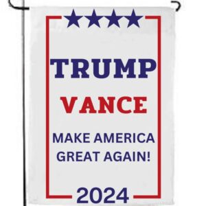 Donald Trump and J.D. Vance 2024 Garden Flag - Make America Great Again Garden Flag - Trump for President 2024 - MAGA 2024 Garden Flag, GOP1