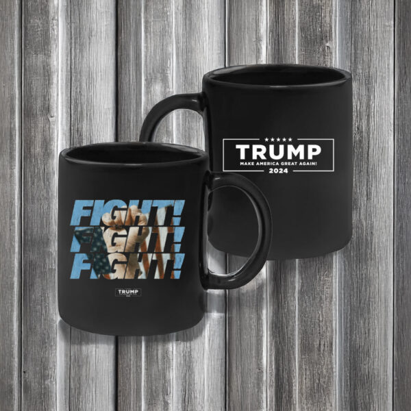 Fight Fist Black Coffee Mug US