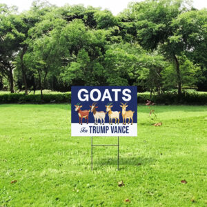 Goats For Trump Vance Yard Sign, Trump Vance Yard Sign, Republican Garden Sign, President Election 2024