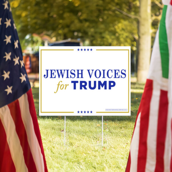 Jewish Voices for Trump Yard Sign