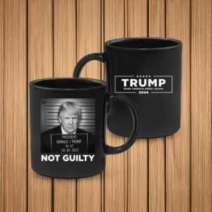 Official Trump Mugshot Black Coffee Mug