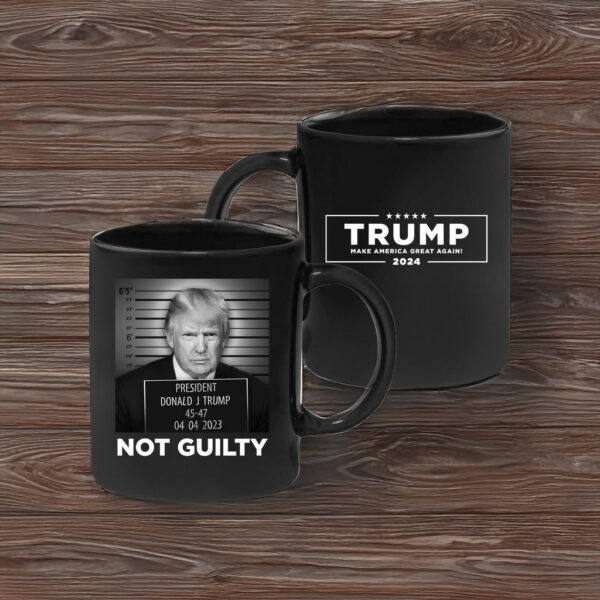 Official Trump Mugshot Black Coffee Mug US