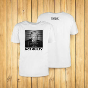 Official Trump Mugshot White Cotton T-Shirt