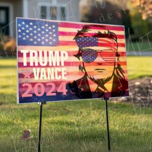 Printable Trump 2024 & Vance Yard Sign 18x24 Inch Campaign Sign Trump Digital Download