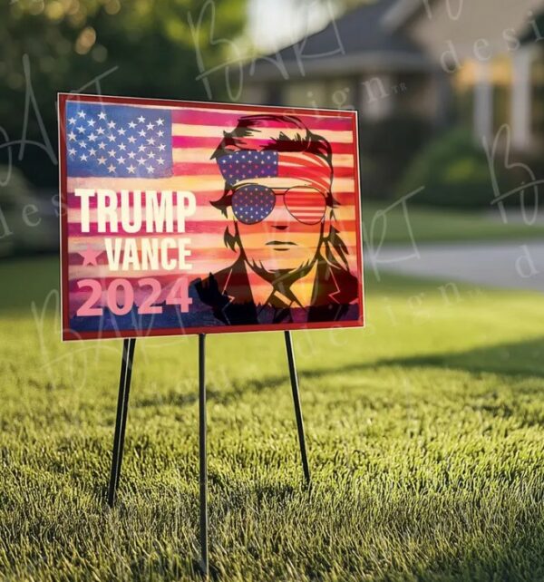 Printable Trump 2024 & Vance Yard Sign 18x24 Inch Campaign Sign Trump Digital Download1